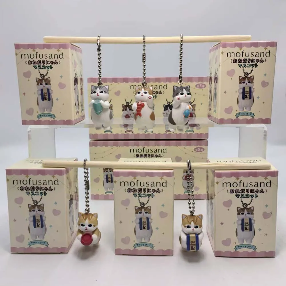 Action Figure Stand - 모후산드 귀여운 고양이 키체인 블라인드 박스