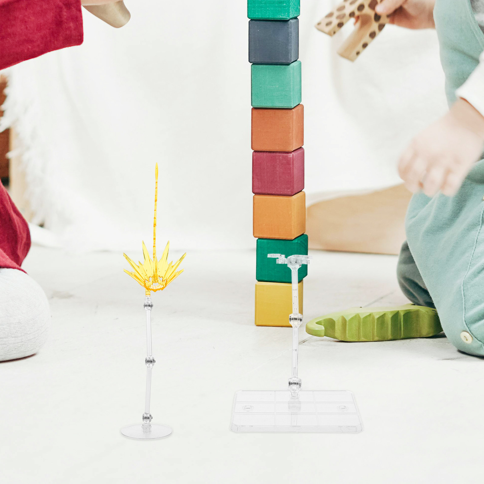 Action Figure Stand - 2개입 효과 디스플레이 베이스 조절 가능한