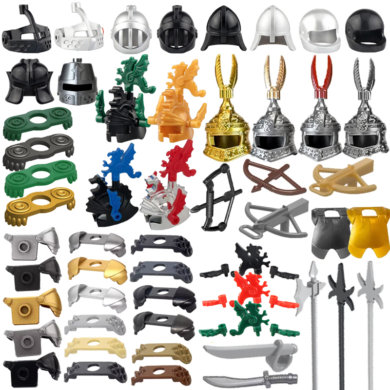 Lego Minifigure Holder - 중세 성 군사 기사 빌딩 블록