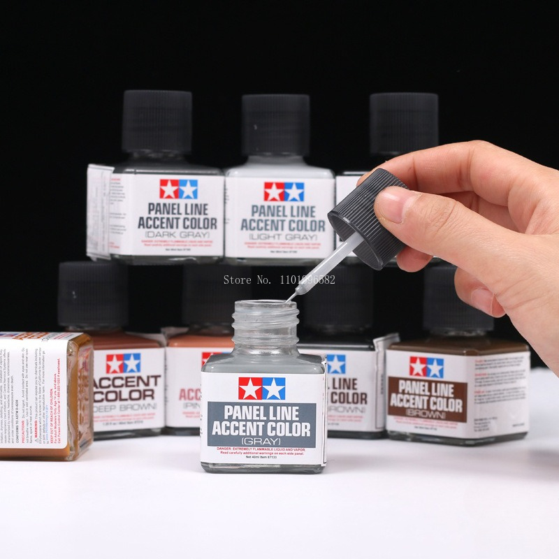Tamiya Model Paint Set - 40ml 패널 라인 액센트 컬러 에나멜