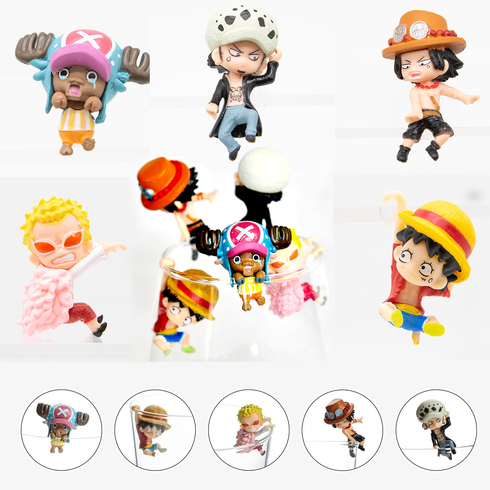 Capsule Toy Gashapon - 정품 원피스 가샤폰 피규어 루피, 로우,