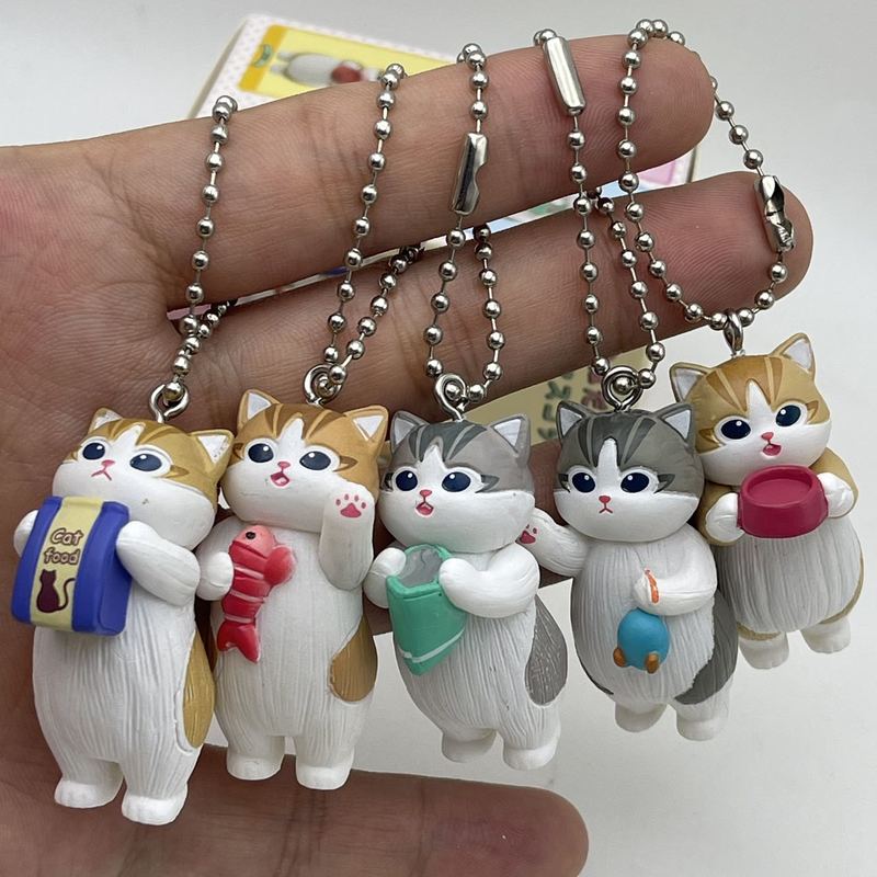 Action Figure Stand - 모후산드 귀여운 고양이 키체인 블라인드 박스