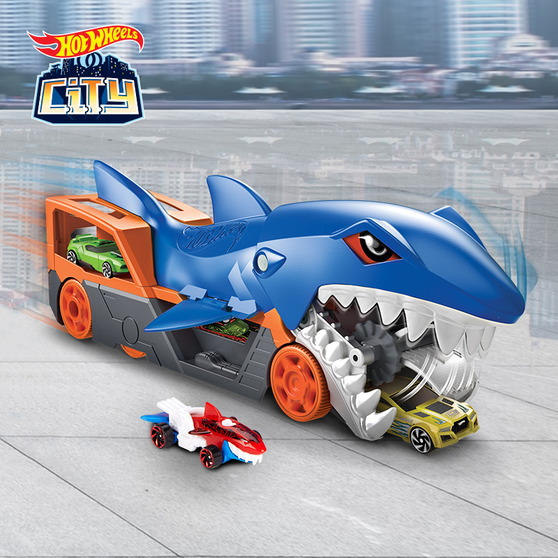 바람과 화재 휠 도시 기아 상어 수송 차량 세트 어린이 - Hot Wheels Car Track Sets 리뷰 및 가격