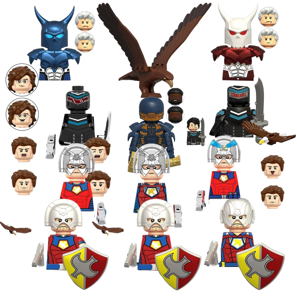 수어사이드스쿼드 피스메이커 블루 드래곤 화이트 드래곤  - Lego Minifigure Holder 리뷰 및 가격