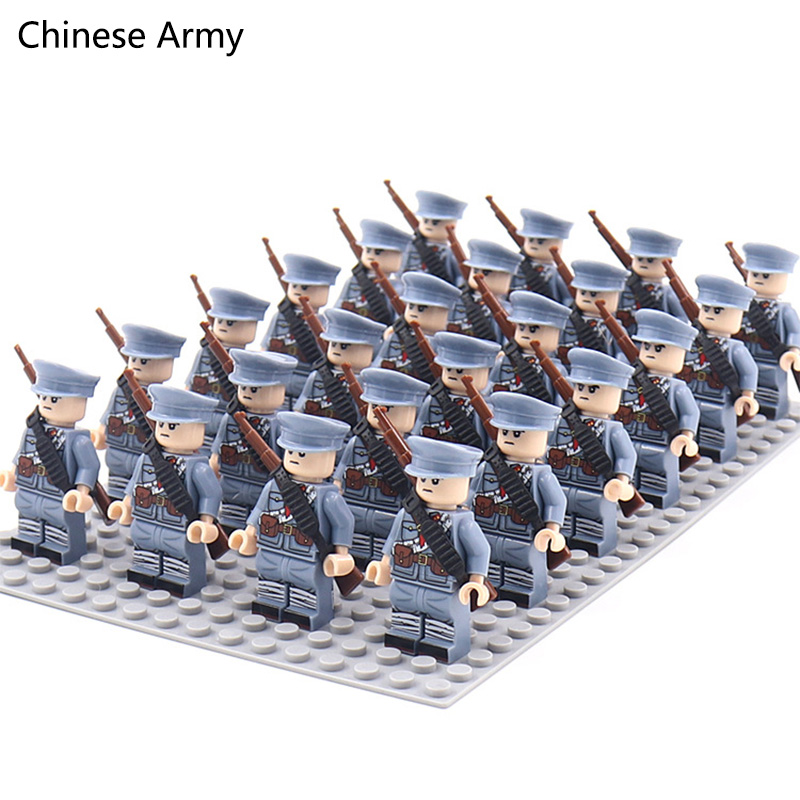 WW2 24 개/몫 군사 군인 빌딩 블록 세트 무기 소 - Lego Set Creator 리뷰 및 가격