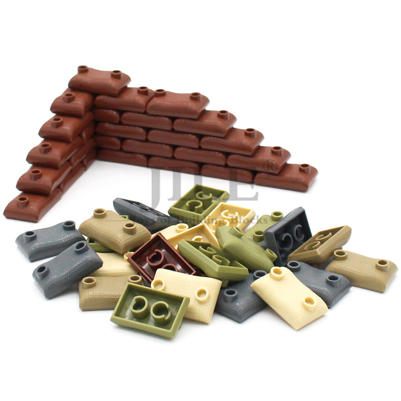 MOC 빌딩 블록 군용 샌드백 도시 스트리트 뷰, 육군 - Lego Set Creator 리뷰 및 가격