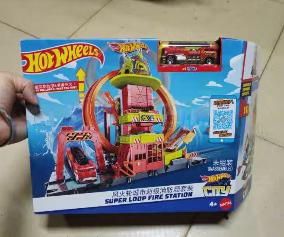 정품 핫휠 HKX41 시티 슈퍼 루프 소방서 트랙 산악 - Hot Wheels Car Track Sets 리뷰 및 가격