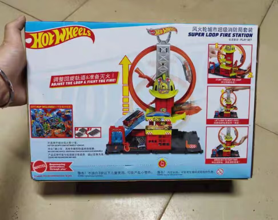 정품 핫휠 HKX41 시티 슈퍼 루프 소방서 트랙 산악 - Hot Wheels Car Track Sets 리뷰 및 가격