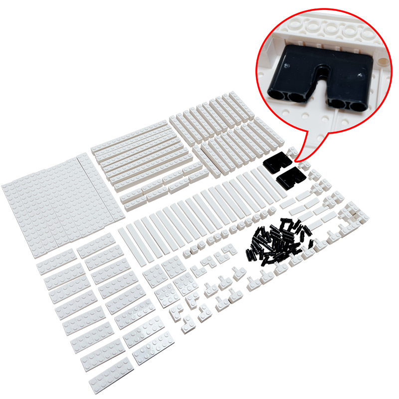 픽셀 아트 페인팅 흰색 사진 프레임 세트 벽돌 4/3  - Lego Minifigure Holder 리뷰 및 가격