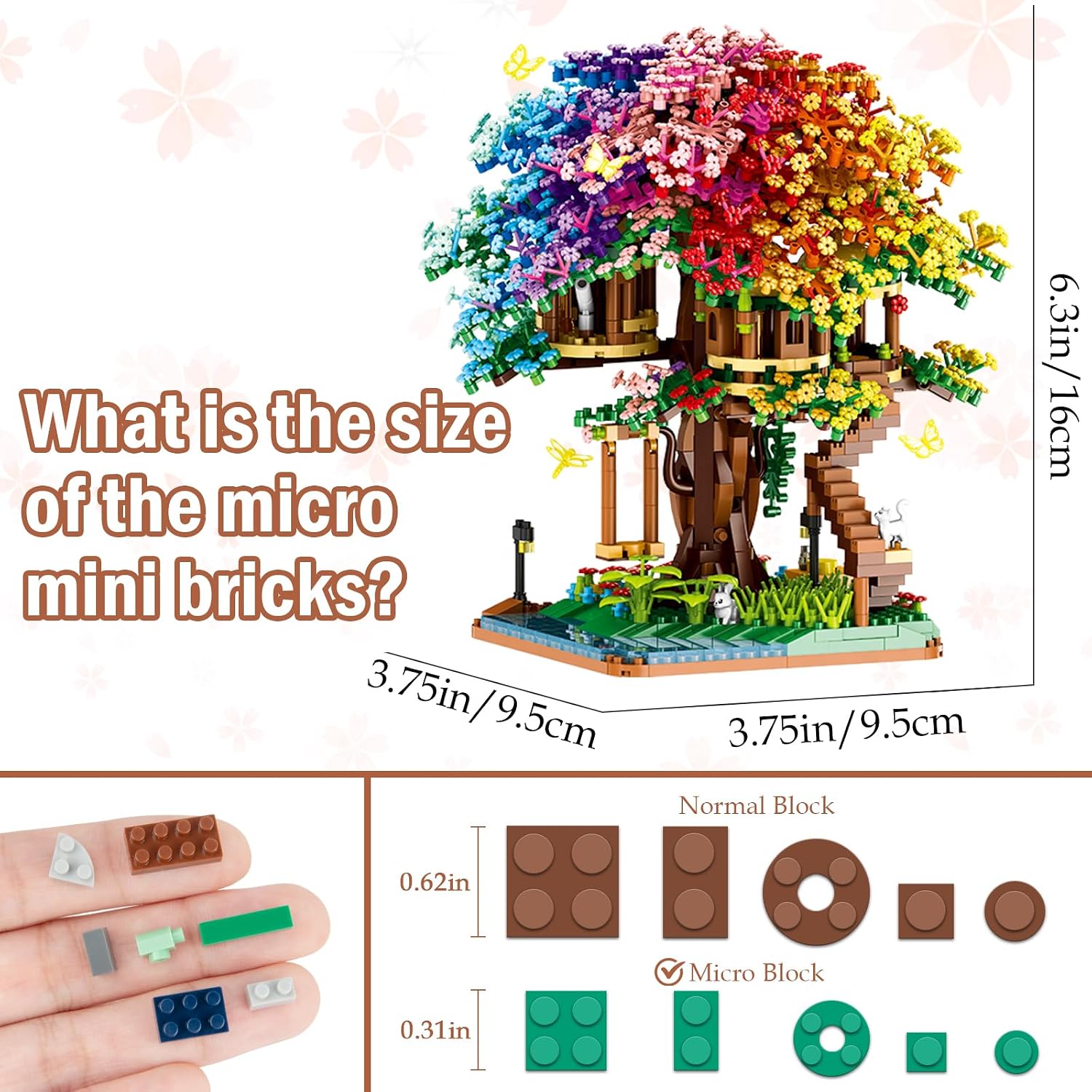 2338PCS DIY 레인보우 트리 하우스 마이크로 빌 - Lego Set Technic 리뷰 및 가격