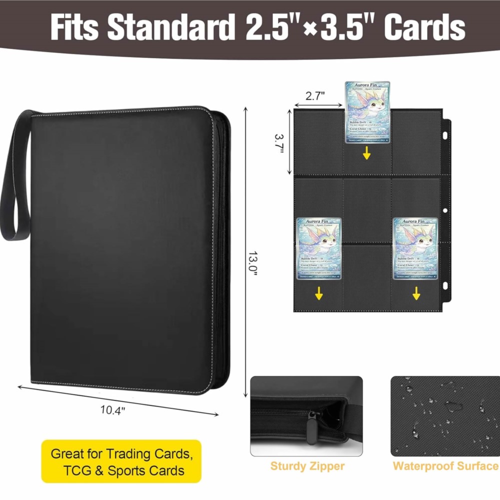 900포켓 카드 바인더 앨범, 50매 9포켓 양면 지퍼 - Pokemon Binder Card 리뷰 및 가격
