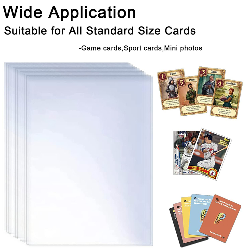 100-600pcs 카드 슬리브 보호 필름으로 덮인 하 - Pokemon Binder Card 리뷰 및 가격